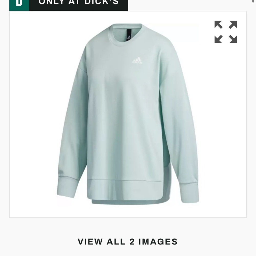 Brand new NWT green pullover adidas sweatshirt